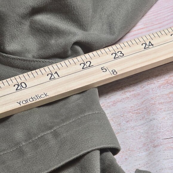 Vintage Together! Womens Olive Green Belted Cotton/Nylon Trench Coat Size 8 - Picture 6 of 8